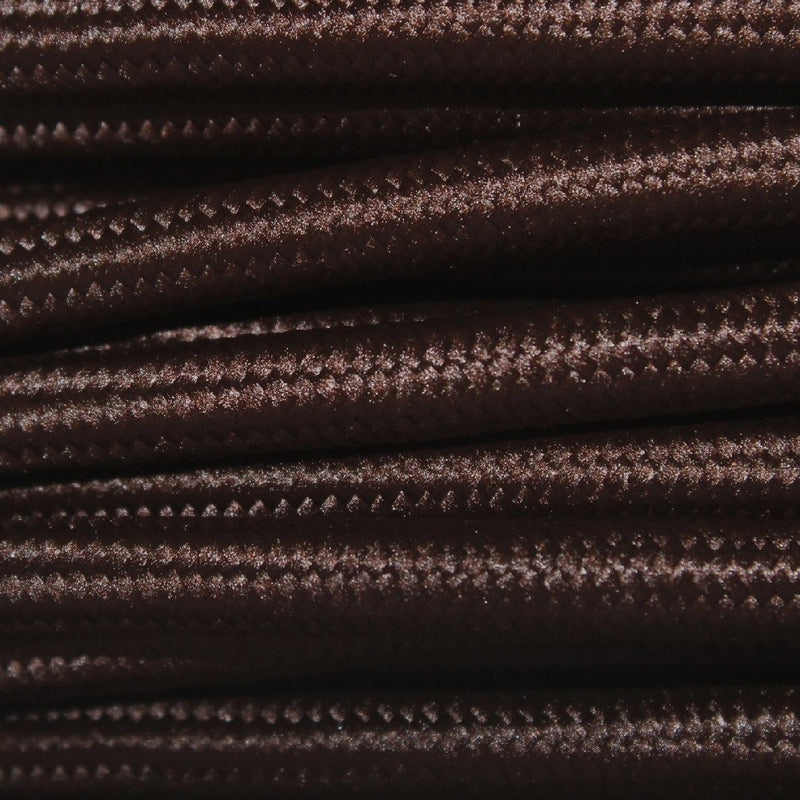Brown Braided Round Vintage Pendant Cable