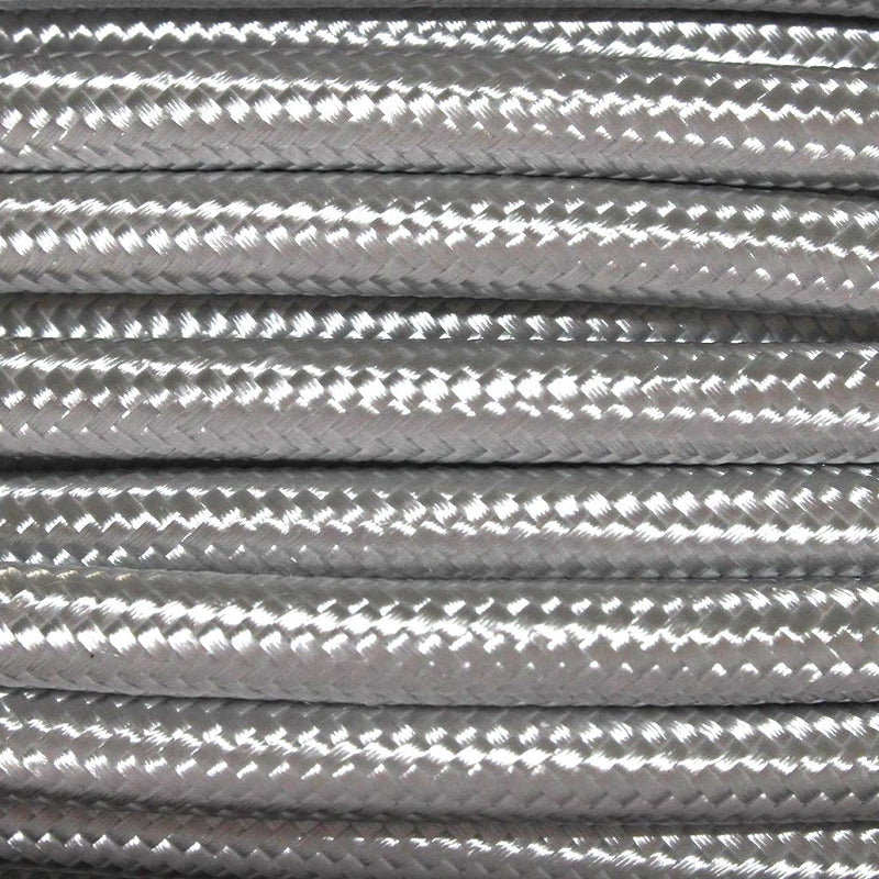 Silver Braided Round Vintage Pendant Cable