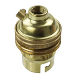 Brass Unswitched Lampholder | 10mm Entry