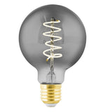 Eglo 11871 | LED Globe Smoked Spiral Dimming Filament Lamp