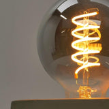 LED G80 ES E27 Smoky Spiral Filament Light Bulb Lamp