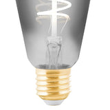 LED Smoked Spiral Vintage Squirrel Dimmable Filament Light Bulb