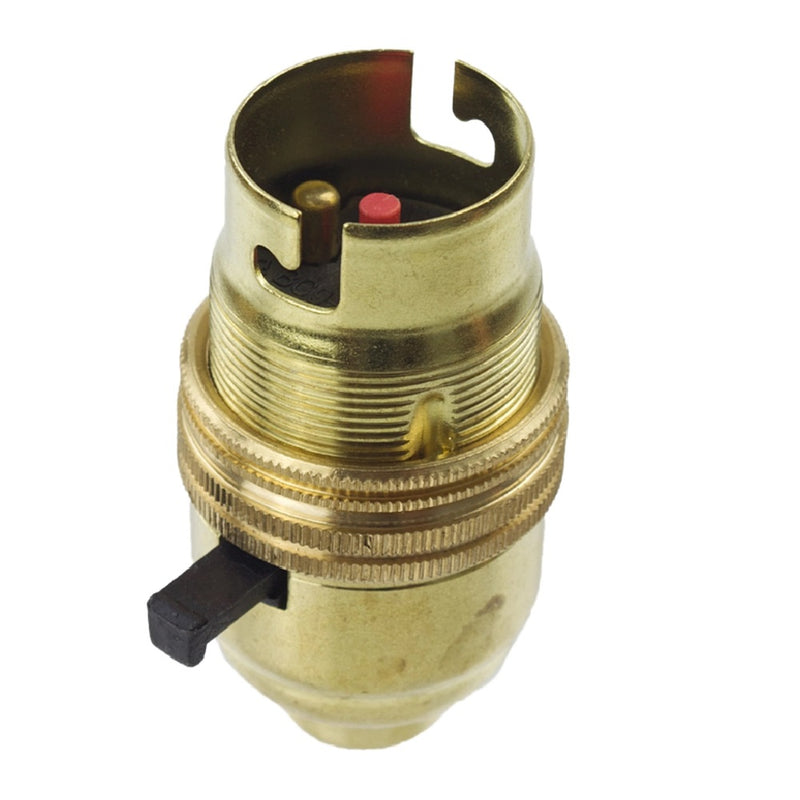 S Lilley Brass Switched Lamp Holder 1413E