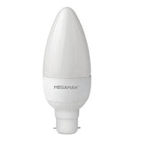Megaman 143314 LED 5.5W Non Dimmable Candle Lamp BC B22 Warm White
