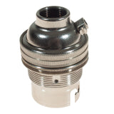 Nickel Plate Unswitched Lampholder | 1/2" Entry