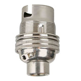 S Lilley Nickel Plates Internal Locking Lamp Holder 3119ENP