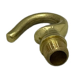 Brass Ceiling Light Hook with Half Inch Male Thread