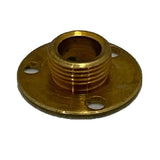 Brass Nipple Backplate 13mm - 3 Screw Holes
