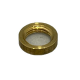 Brass 3 Eighths Inch Ring Nut | 3/8" Internal Diameter