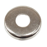 Lilleys 7060NP Nickel Plate Round 10mm Backplate & Nipple Cover Cap | 25mm Diameter