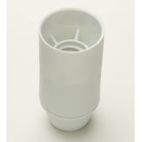 Jeani A105W SES White Plastic Lampholder 10mm Entry Plain Liner