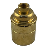 Brass Vintage 1/2" Entry Plain Collar Lampholder