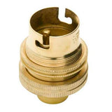 Jeani A70M BC Brass Lampholder 10mm Entry Shade Ring