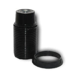 Lamparte BKE14FTH-TS Black ABS SES E14 Full Thread Lampholder Thin Shade Ring