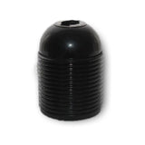 Black ABS ES E27 Fully Threaded Lampholder