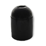 Black ABS ES E27 Plain Collar Lampholder