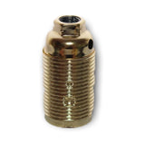 Brass Plated SES E14 Threaded Collar Lampholder