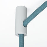 Lamparte DCS01-WH White Cylindrical Decentraliser Cable Clip for Walls & Ceilings
