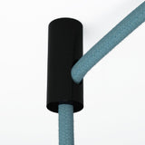 Lamparte DCS01-BK Black Cylindrical Decentraliser Cable Clip for Walls & Ceilings