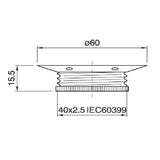 Lamparte CPE27MSR Copper Plated ES E27 Metal Shade Ring