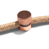 Lamparte FCM01-CU Polished Copper Metal Round Cable Clip for Walls & Ceilings