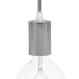 Polished Chrome Retro Plain Large Edison Lamp Holder
