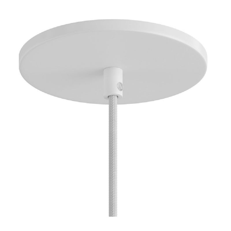 Lamparte FLUSH-1MW Matt White Flush Ceiling Rose
