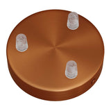 Brushed Copper Round Pendant Plate