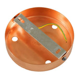 Brushed Copper Triple Hole Fixing Plate