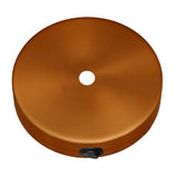 Copper Round Ceiling Rose Kit with Switch