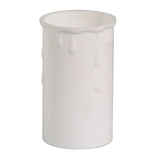 Oaks OA DRIP 01 WH White Plastic Moulded Candle Drip 37mm x 70mm