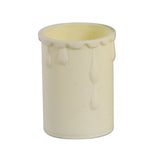 Oaks OA DRIP 02 CR Cream Plastic Moulded Candle Drip 33mm x 50mm