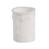 Oaks OA DRIP 02 WH White Plastic Moulded Candle Drip 33mm x 50mm