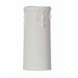 Oaks OA DRIP 04 WH White Plastic Moulded Candle Drip 34mm x 80mm