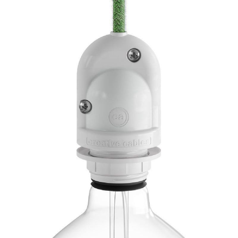White Exterior IP65 E27 Lampholder