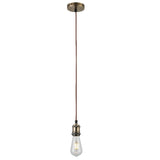 Antique Brass Vintage Retro Round Cable Ceiling Flex Lamp Holder
