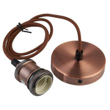 Copper Metal Pendant Lampholder ES E27
