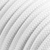 White Braided Round Vintage Cable Flex | Lighting Spares