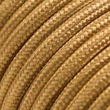 Gold Braided Round Vintage Cable Flex | Lighting Spares