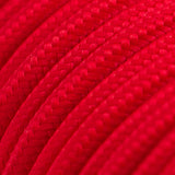 Red Braided Round Vintage Cable Flex | Lighting Spares