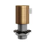 Lamparte SERM1-OTS Brushed Bronze Metal Cylindrical Cord Grip for 10mm Hole
