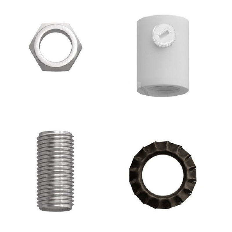 White Cable Clamp Grip