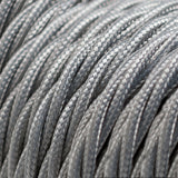 Silver Braided Twist Vintage Cable Flex | Lighting Spares