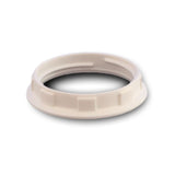 White ABS SES E14 Thin Shade Ring 35mm External Diameter