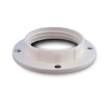White ABS SES E14 Wide Shade Ring 43mm External Diameter