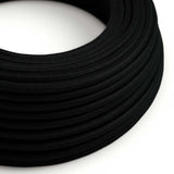 Black Cotton Braided Round Vintage Pendant Cable