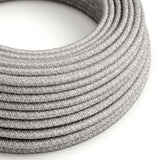 Grey Linen Braided Round Vintage Pendant Cable